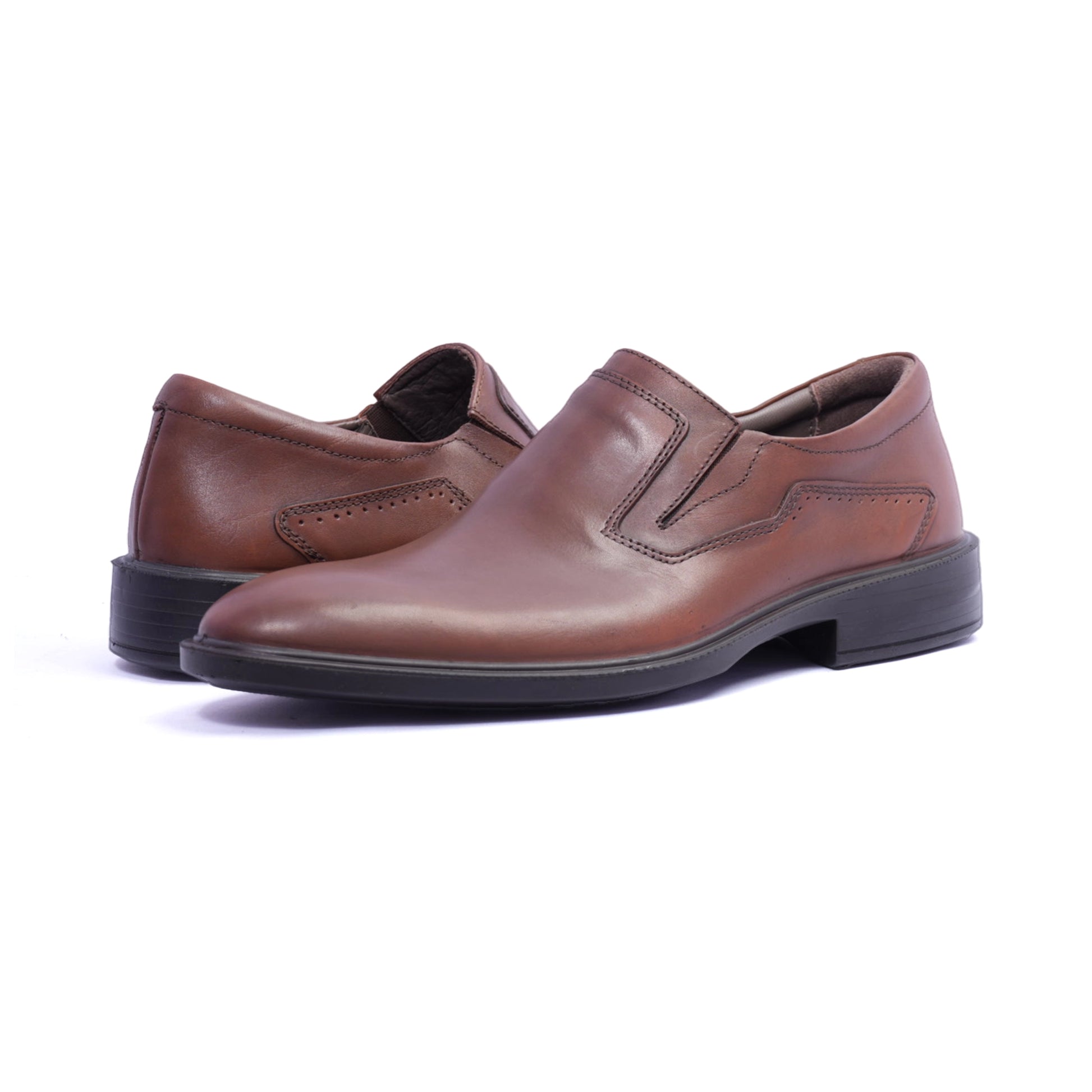 Comfort Plus Stylish Leather Loafers Moccasin Tan - Sole Therapy