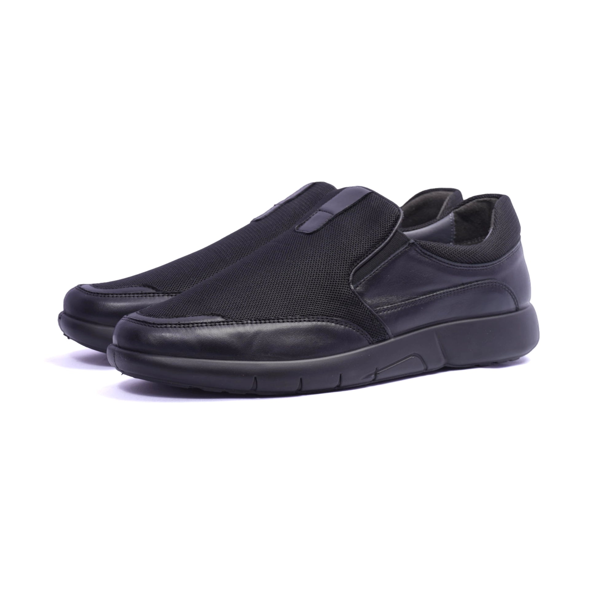 Comfort Plus Stylish Slip-On Sneakers Black - Sole Therapy