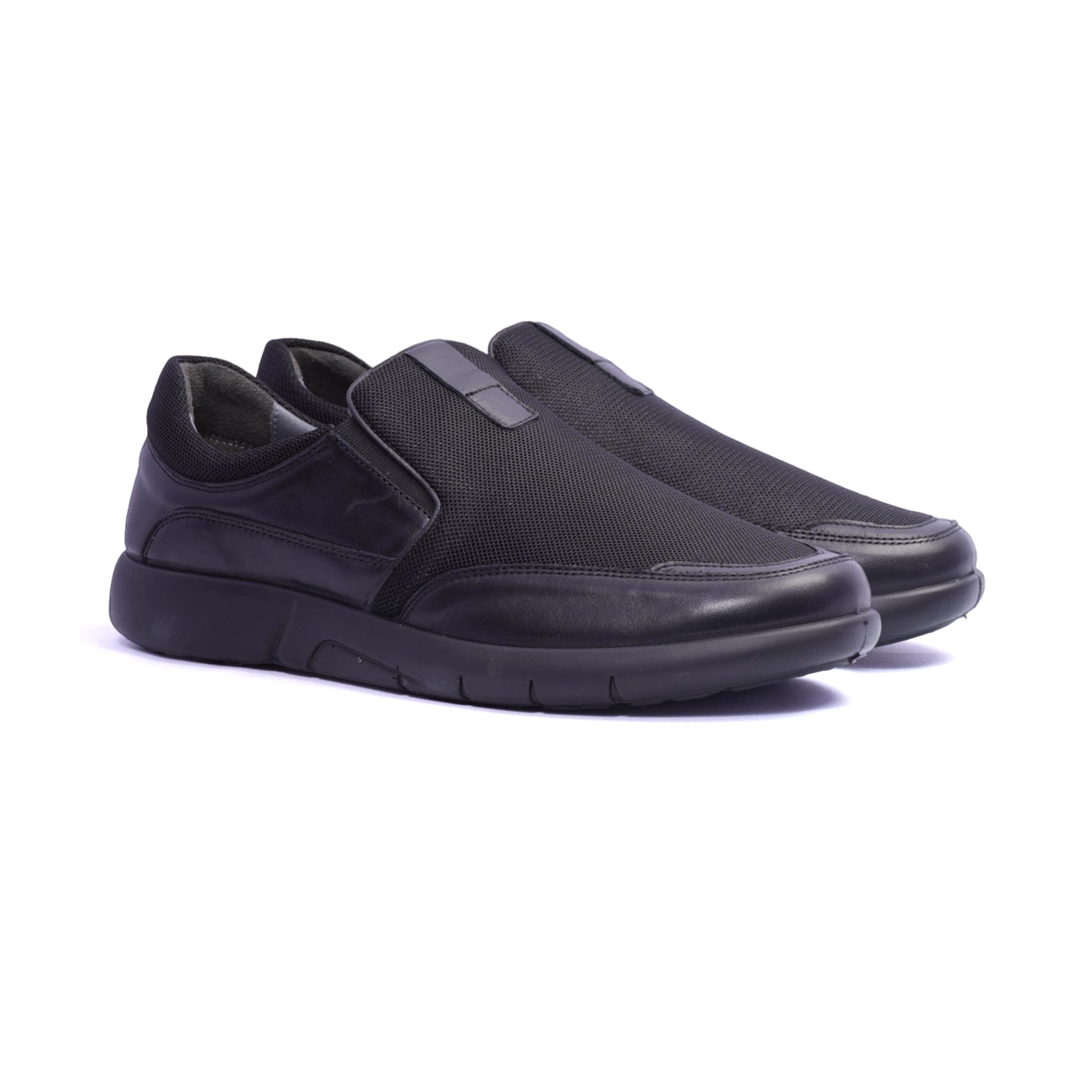 Comfort Plus Stylish Slip-On Sneakers Black - Sole Therapy