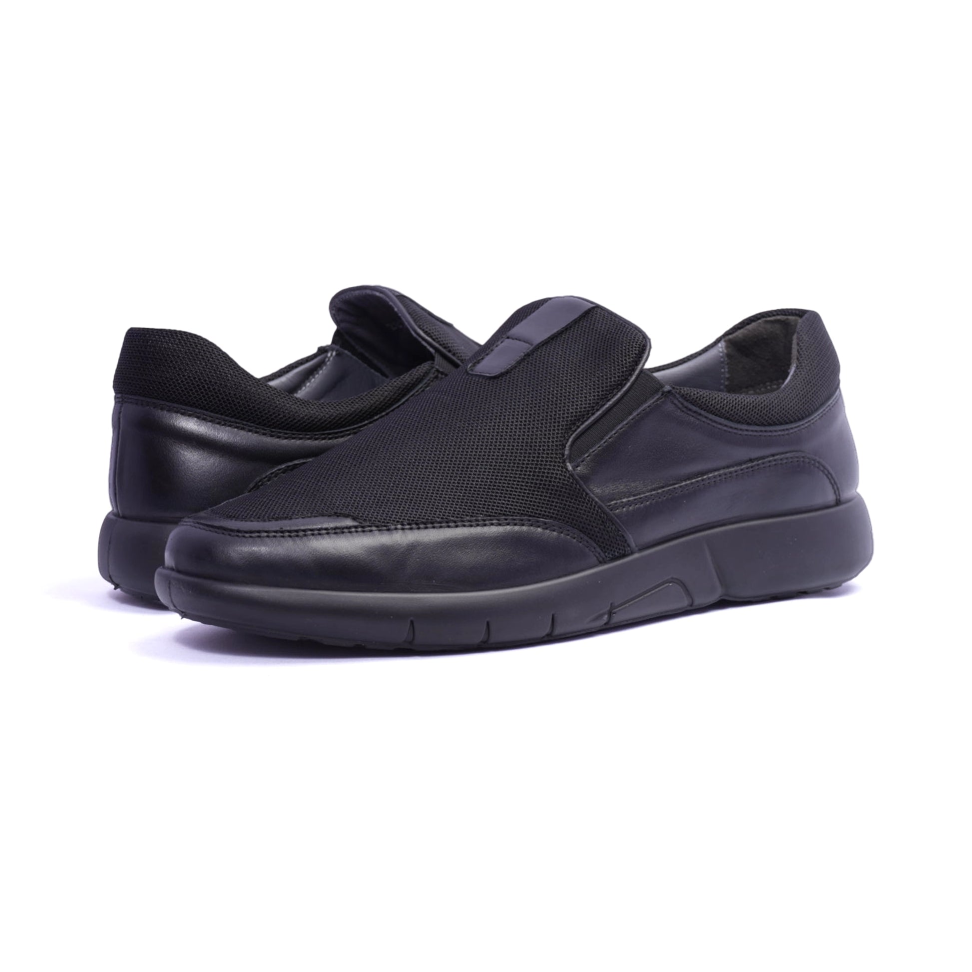 Comfort Plus Stylish Slip-On Sneakers Black - Sole Therapy