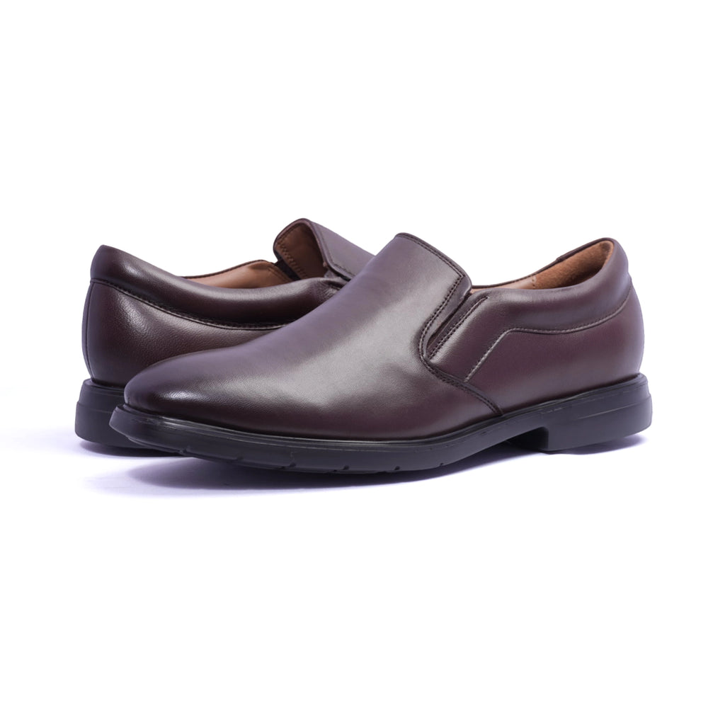 Comfort Plus Timeless Men's Leather Shoes Brown - Sole Therapy