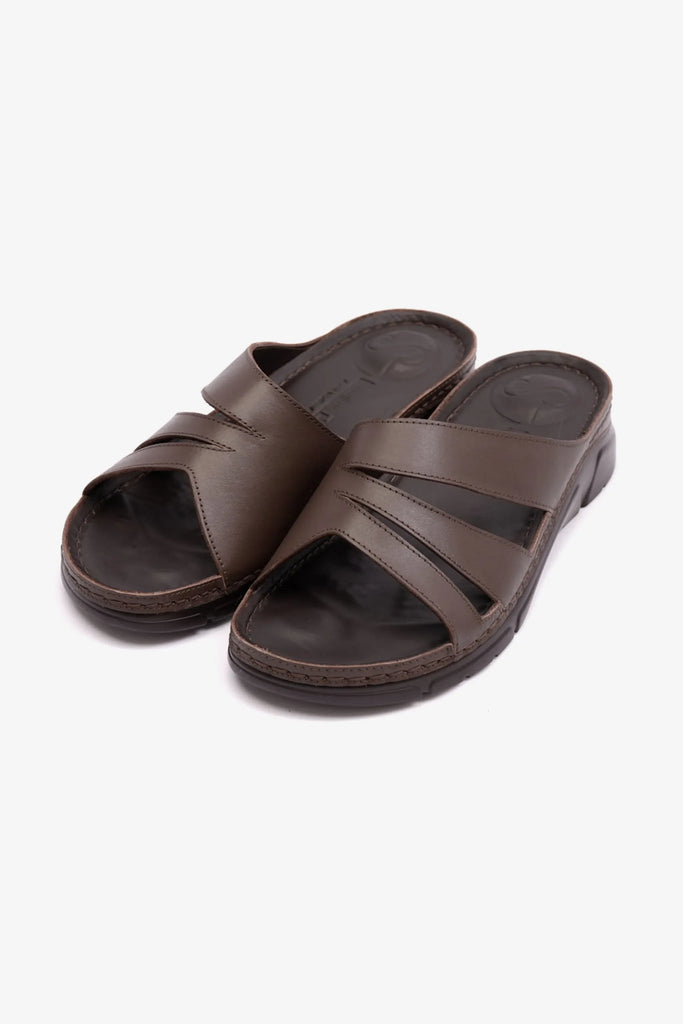 Comfort Plus Women's Flexible Outsole Arabic Sandals Brown LSDCP611 - Sole Therapy