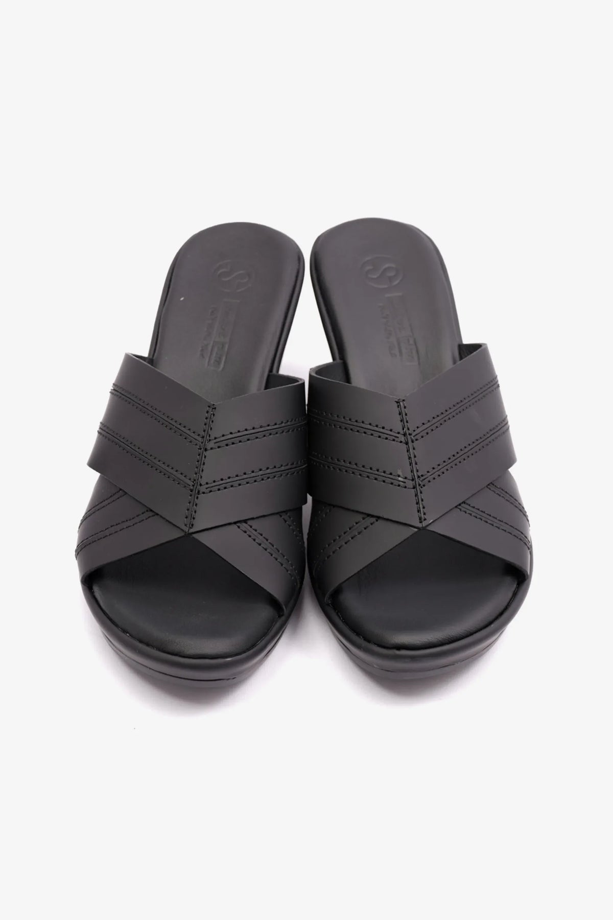 Comfort Plus Women's High Heel Sandals Black LSDCP9106 - Sole Therapy