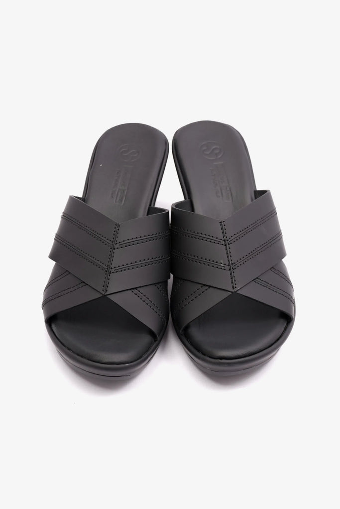 Comfort Plus Women's High Heel Sandals Black LSDCP9106 - Sole Therapy