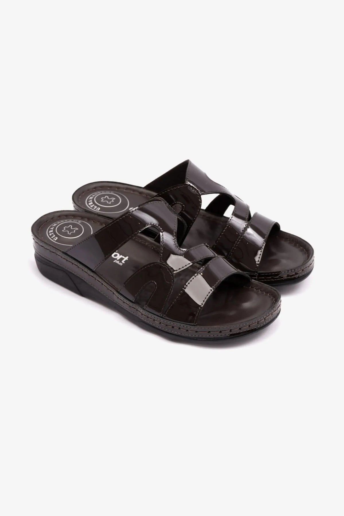 Comfort Plus Women's Italian Design Arabic Sandals Brown LSDCP412 - Sole Therapy