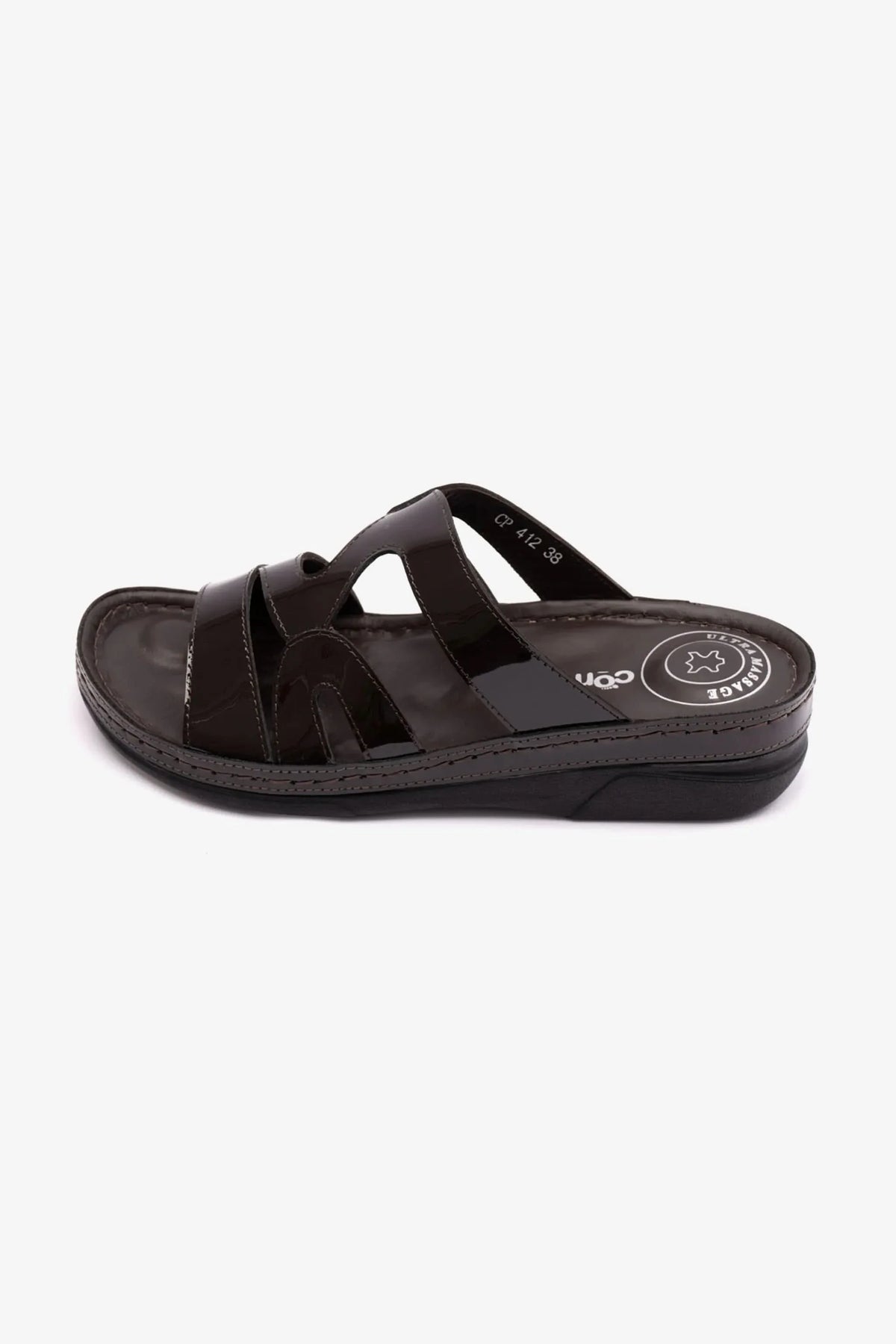 Comfort Plus Women's Italian Design Arabic Sandals Brown LSDCP412 - Sole Therapy