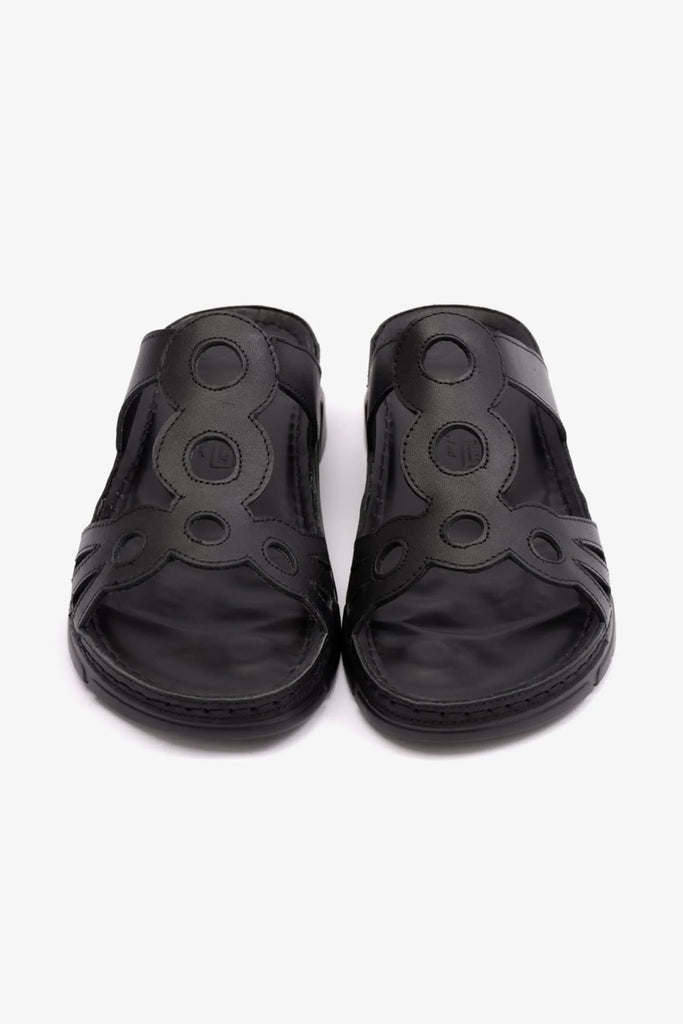 Comfort Plus Women's Mid Heel Sandals Black LSDCP606 - Sole Therapy