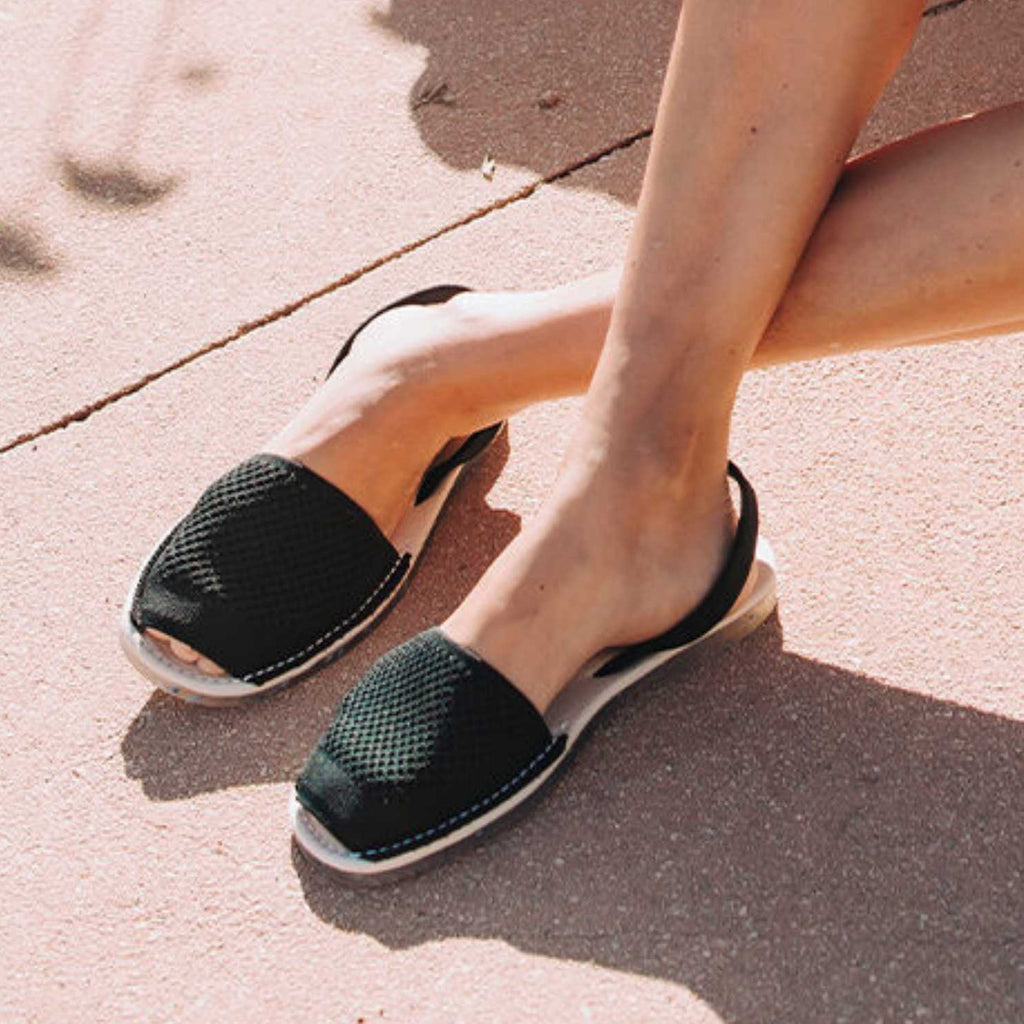 CASTELL CORAL OCEAN SEQUAL WOMENS SANDAL BLACK(Negre)