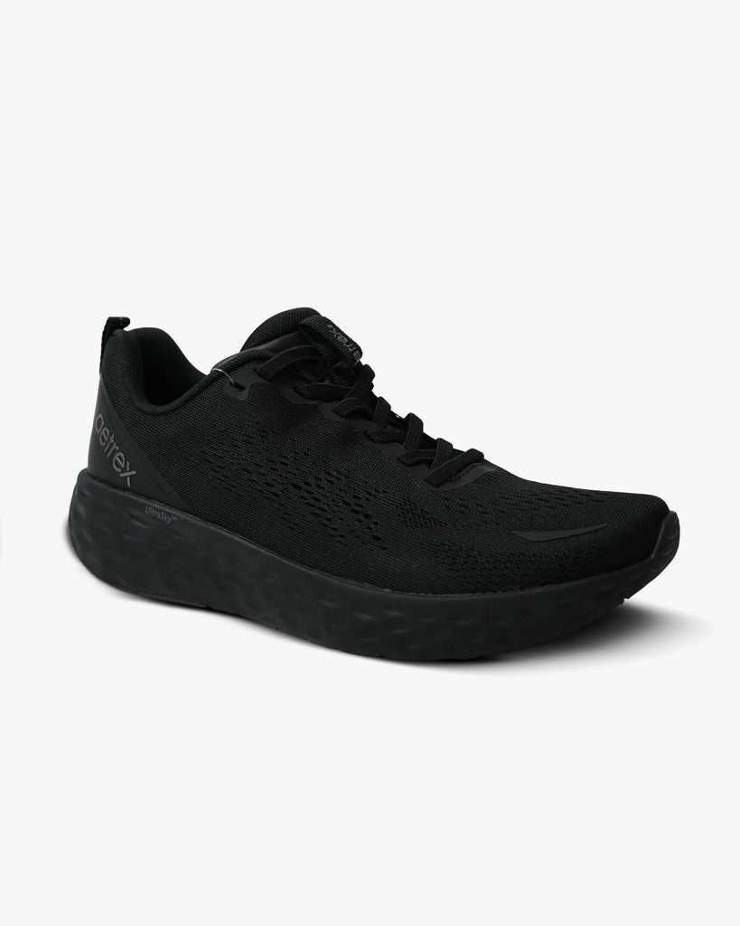 Danika Elastic Laces Sneaker Black/Black - Sole Therapy