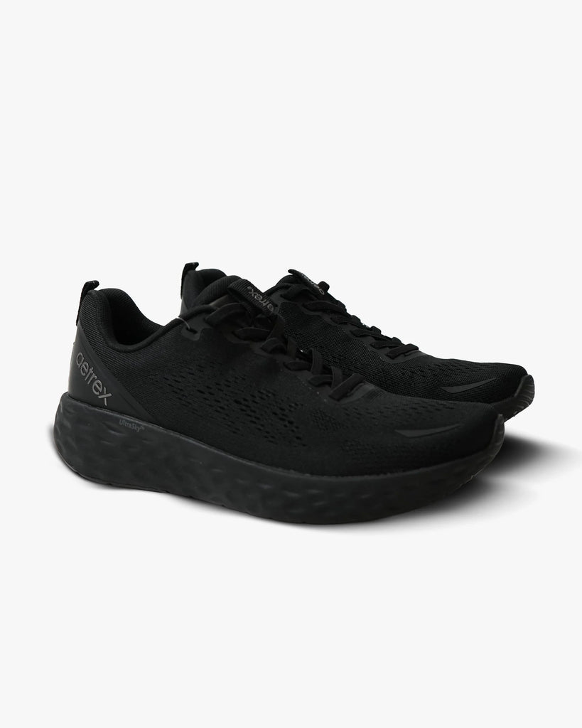 Danika Elastic Laces Sneaker Black/Black - Sole Therapy