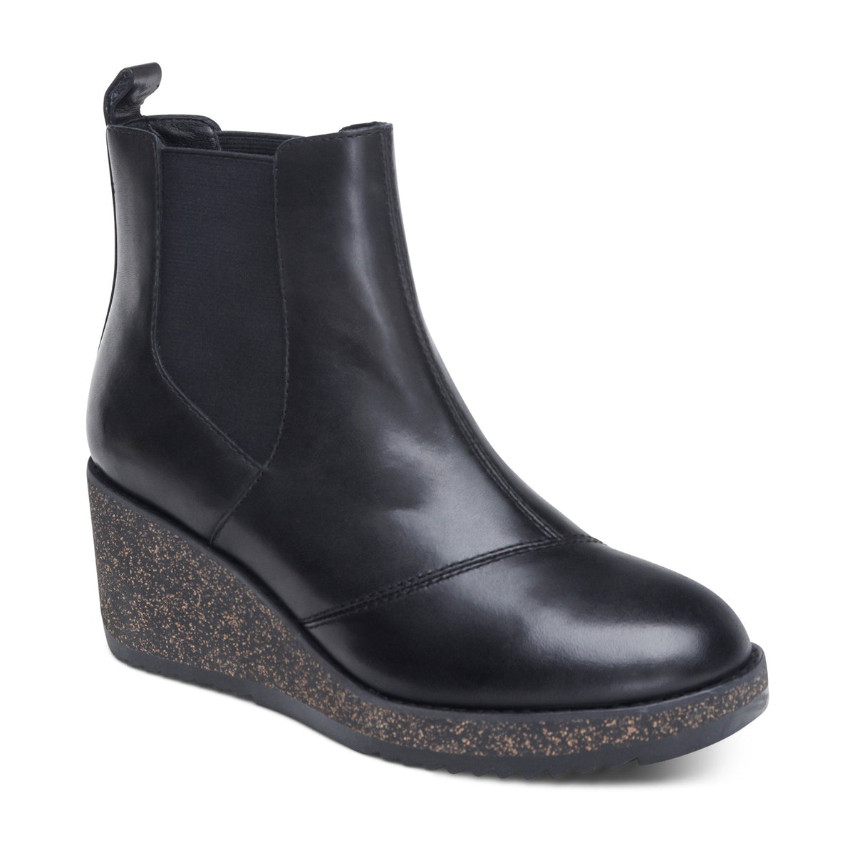 Dawn Wedge Women Boots Black - Sole Therapy