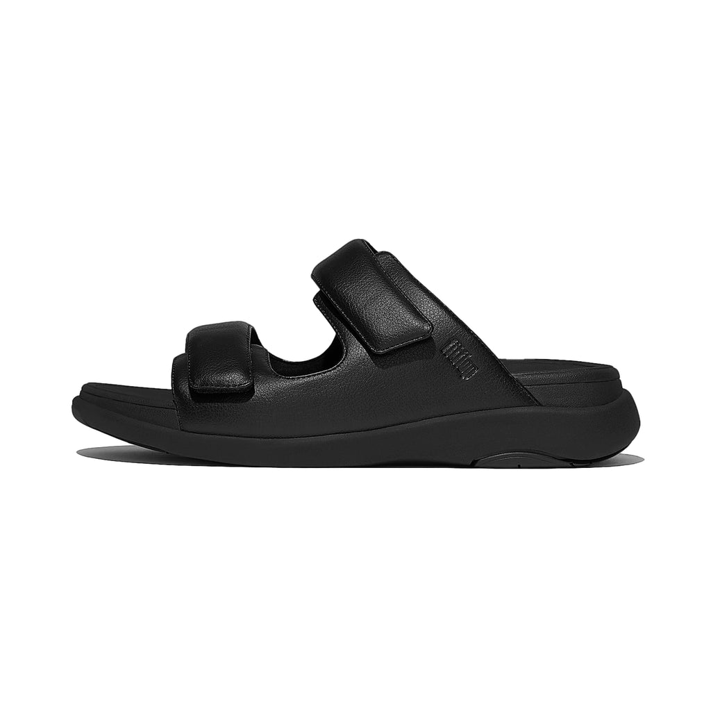 F-MODE GO Mens Adjustable Two-Bar Slides Black - Sole Therapy