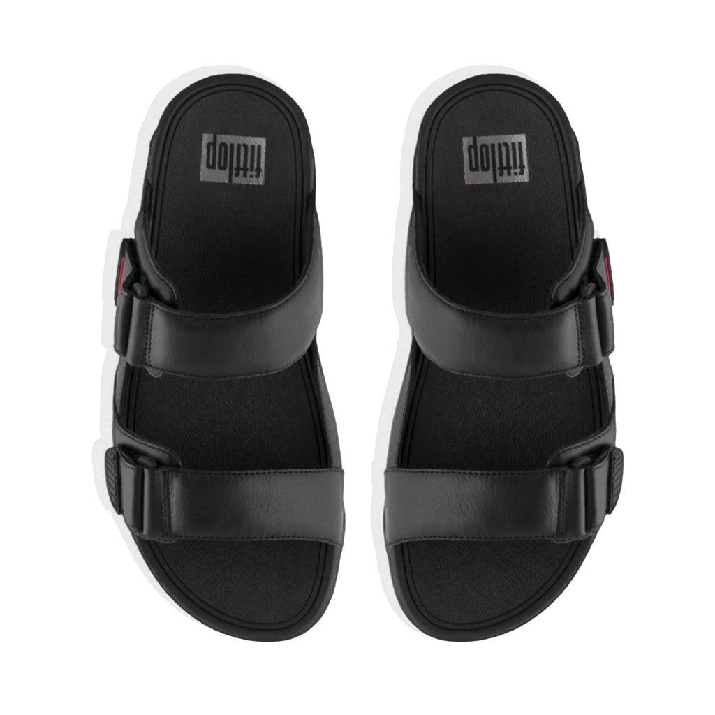 FITFLOP MENS GOGH MOC SLIDES - BLACK - Sole Therapy