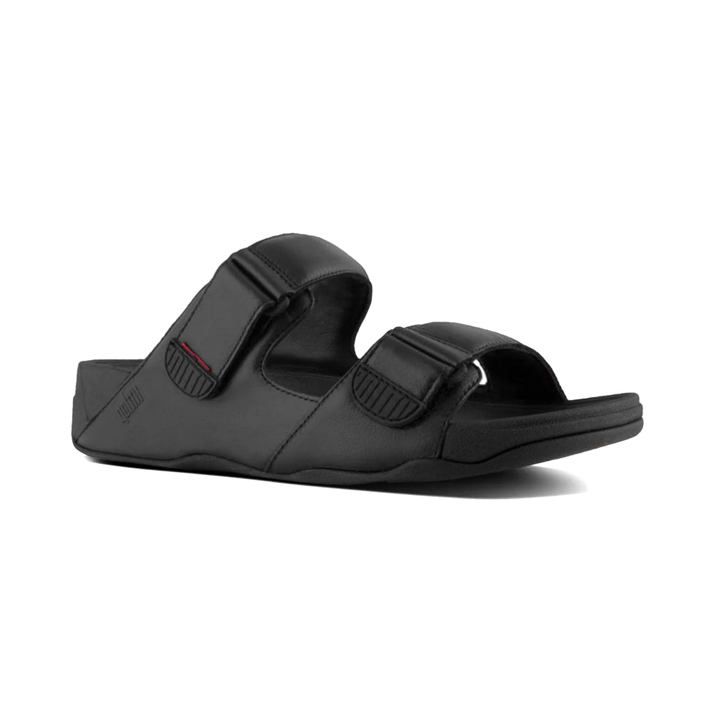 FITFLOP MENS GOGH MOC SLIDES - BLACK - Sole Therapy