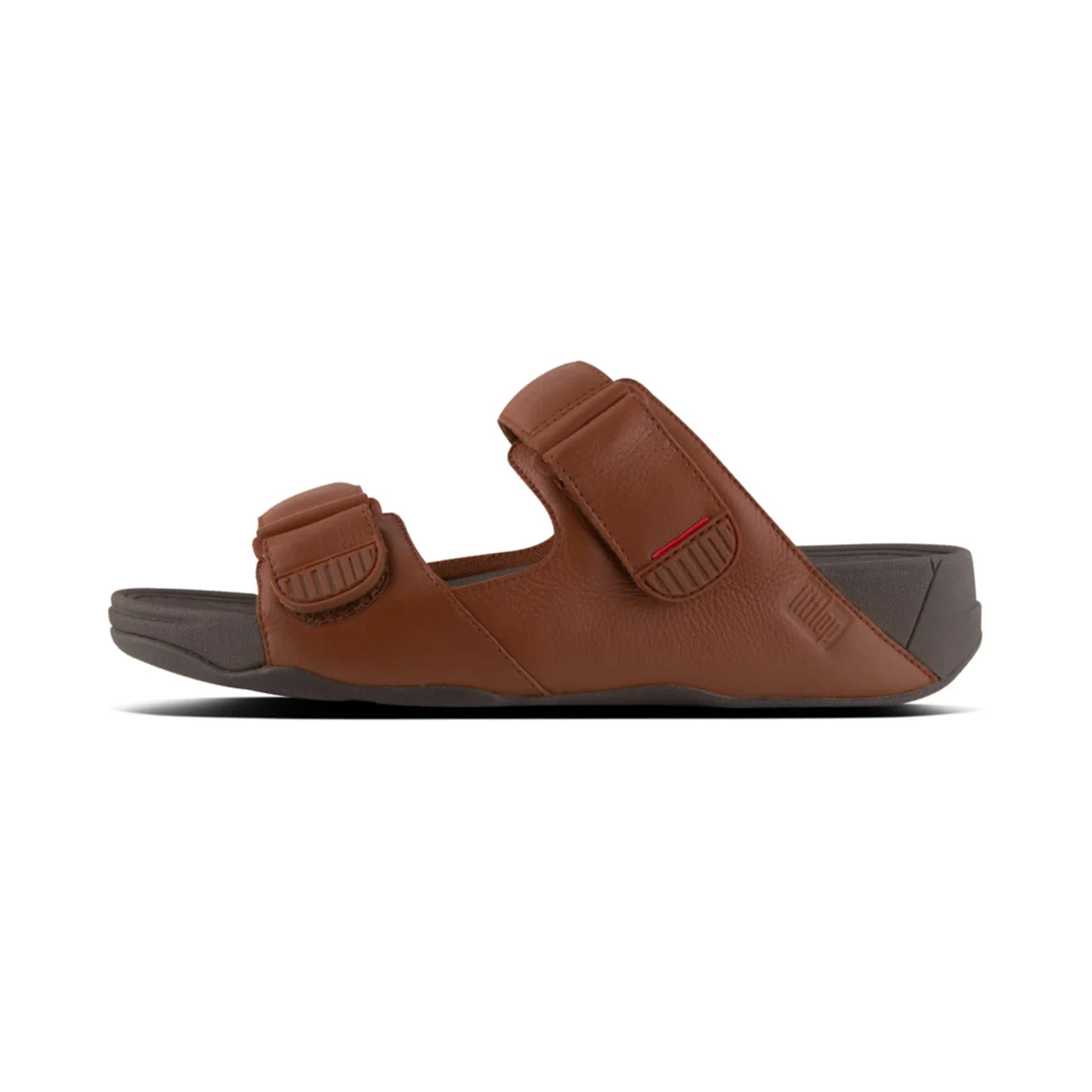 FITFLOP MENS GOGH MOC SLIDES - DARK TAN - Sole Therapy