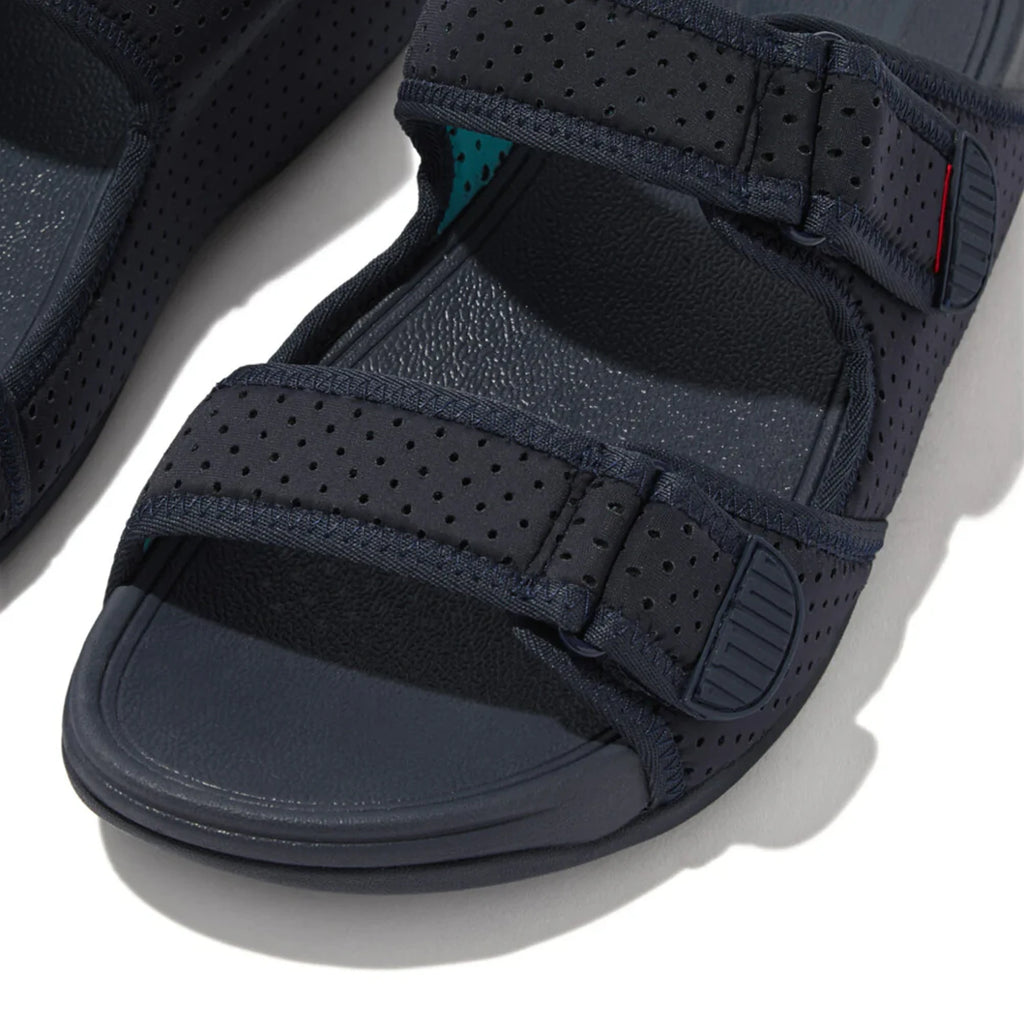 FITFLOP MENS GOGH MOC SLIDES - MIDNIGHT NAVY - Sole Therapy