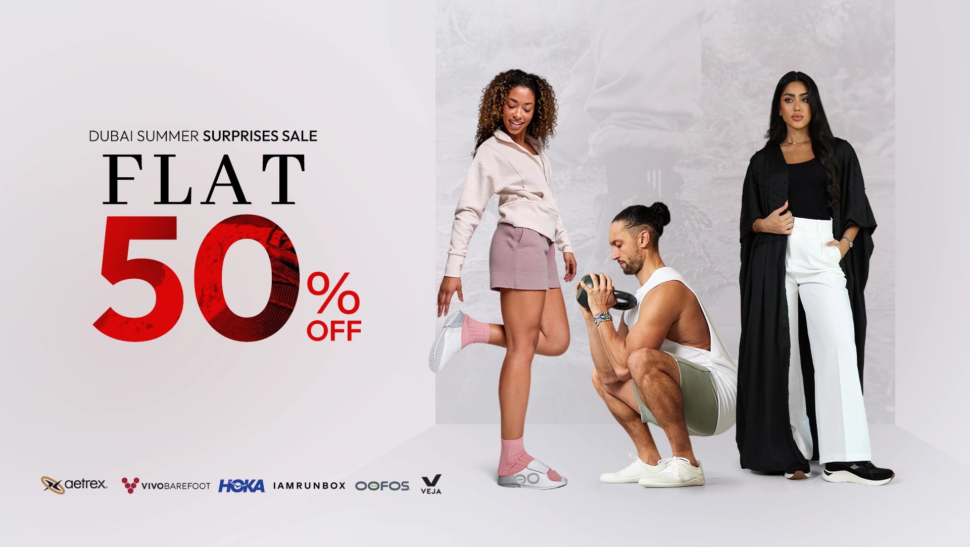 Flat 50 Off Banner Desktop View