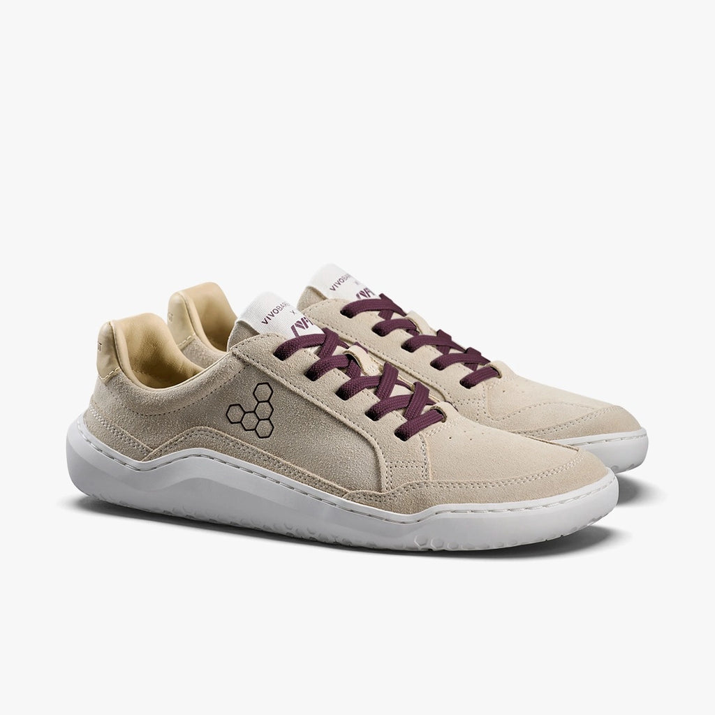 Vivo Gobi Ii Sneaker Premium  Leather Womens Sand/ Fig