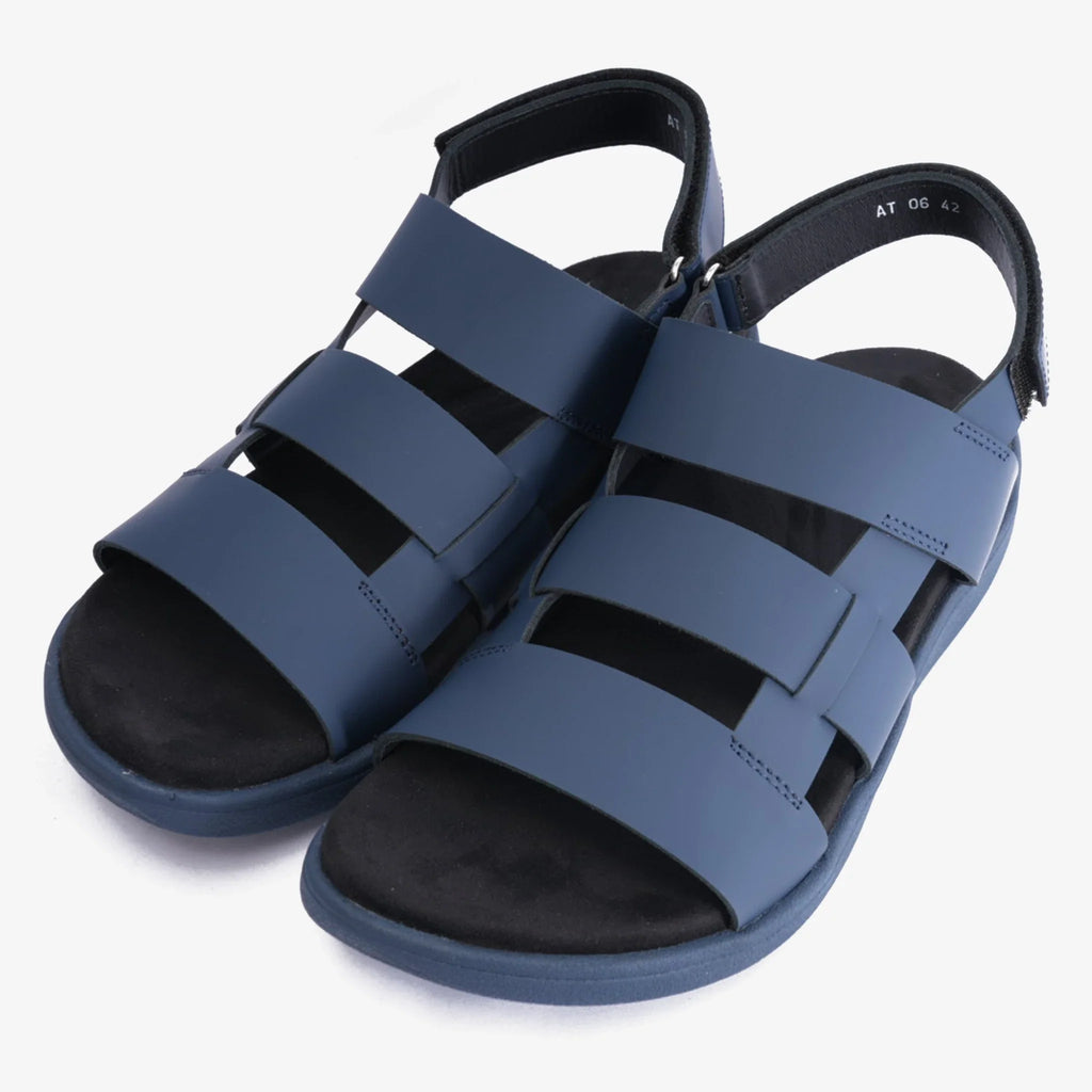 Gladiator Style Men Sandals Navy - Sole Therapy