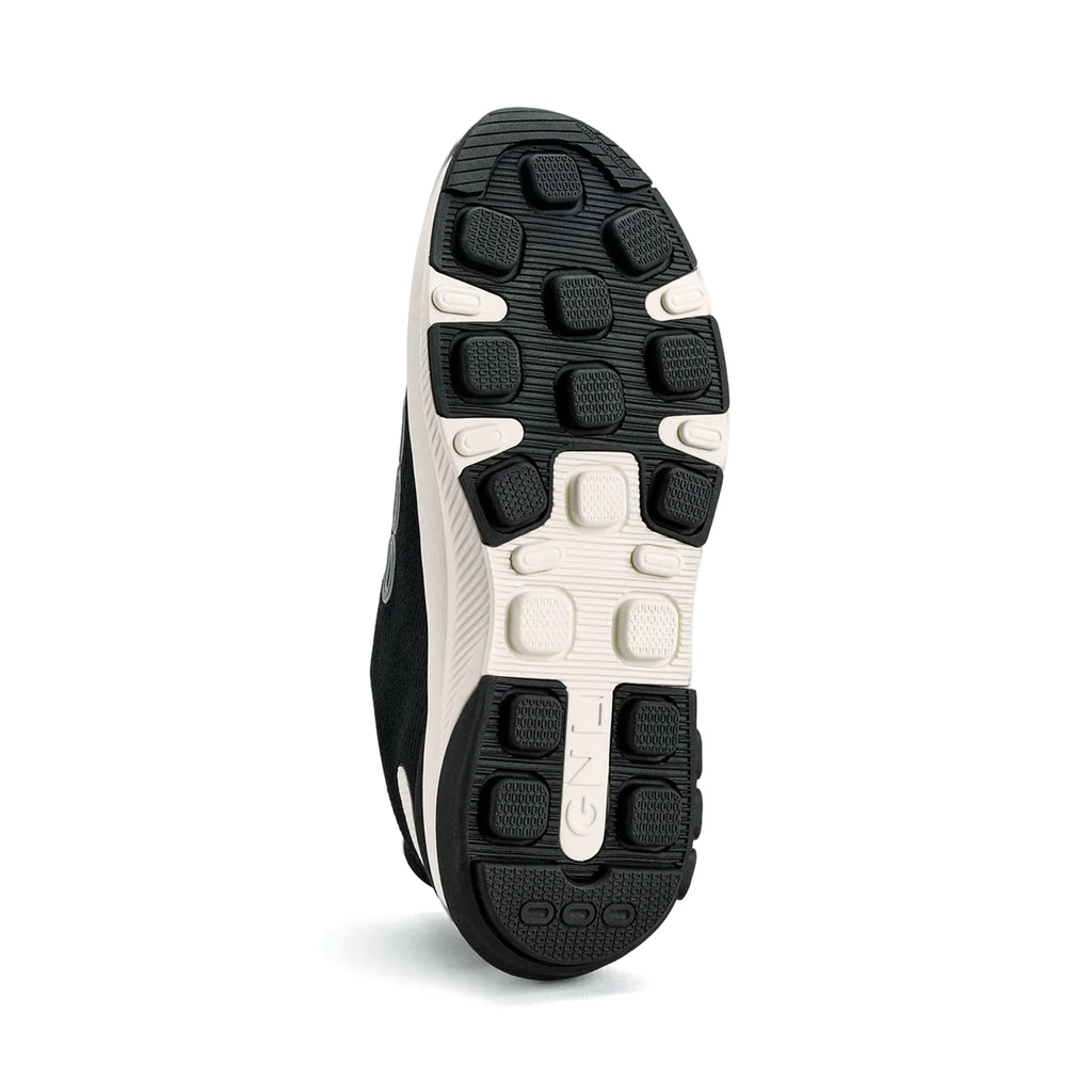 Glide'N Lock Fast Walk - Cream Black - Sole Therapy