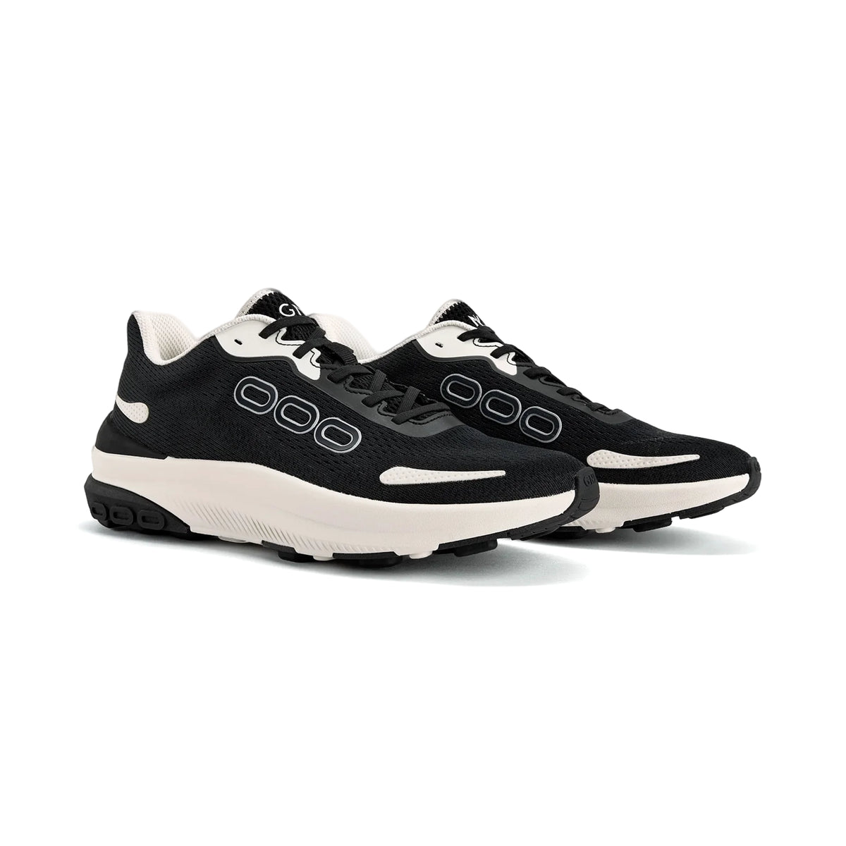 Glide'N Lock Fast Walk - Cream Black - Sole Therapy
