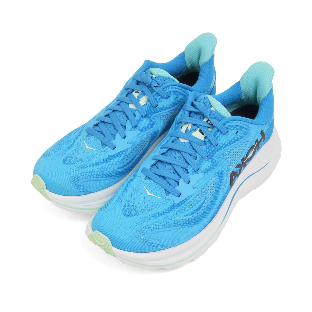 HOKA MEN'S RUNNING SHOES CLIFTON 9 HOKA BLUE/SKYWARD BLUE - Sole Therapy