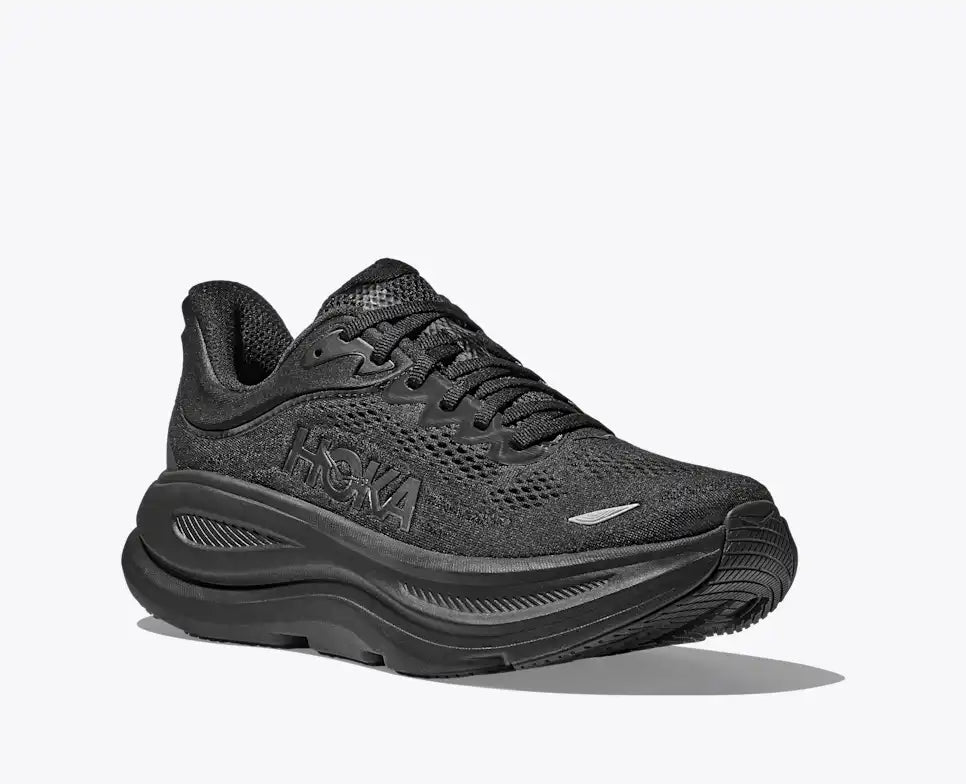 HOKA MENS BONDI 9 ROAD RUNNING BLACK / BLACK - Sole Therapy