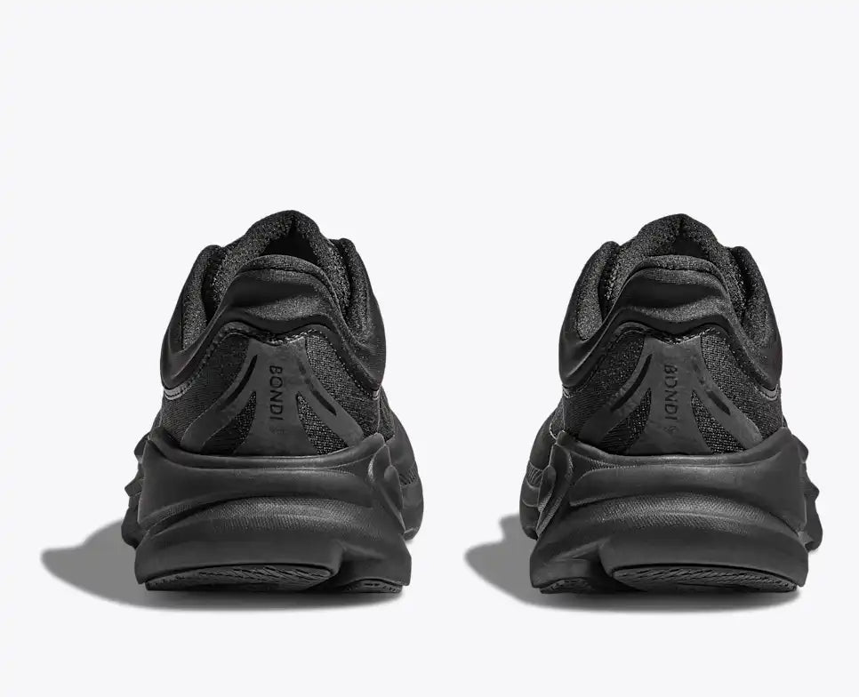HOKA MENS BONDI 9 ROAD RUNNING BLACK / BLACK - Sole Therapy