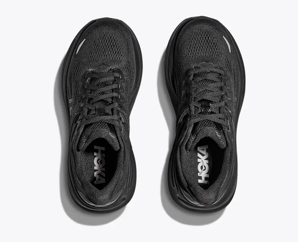 HOKA MENS BONDI 9 ROAD RUNNING BLACK / BLACK - Sole Therapy
