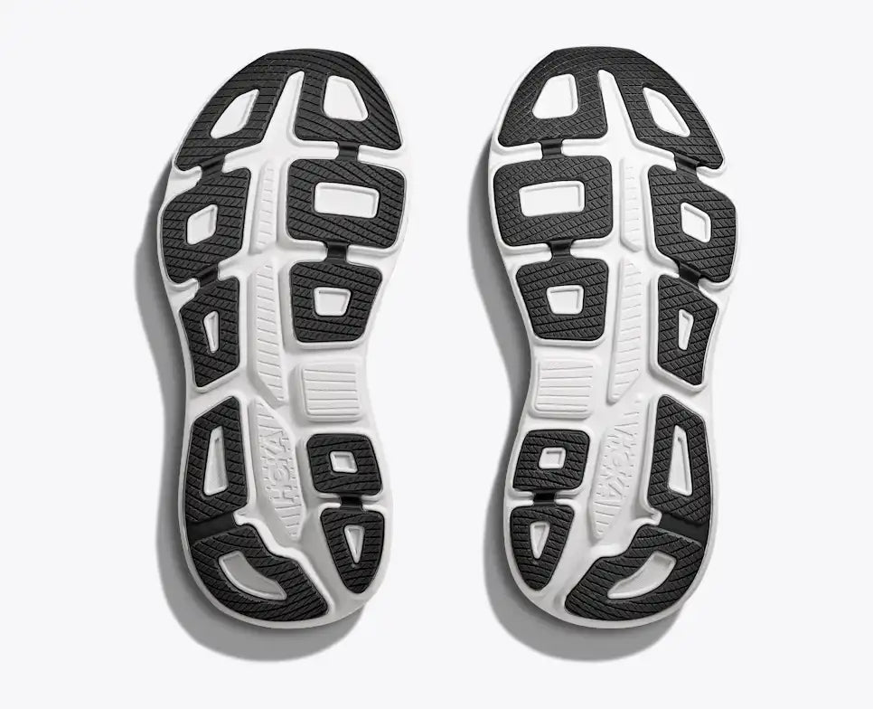 HOKA MENS BONDI 9 ROAD RUNNING BLACK / WHITE - Sole Therapy