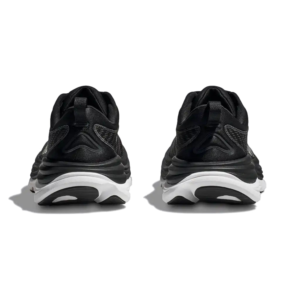 HOKA MENS RUNNING SHOES GAVIOTA 5 BLACK/WHITE - Sole Therapy