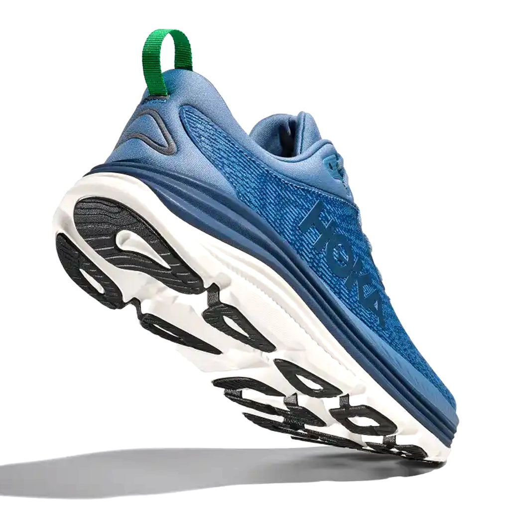 HOKA MENS RUNNING SHOES GAVIOTA 5 LIMESTONE/DIVA BLUE - Sole Therapy