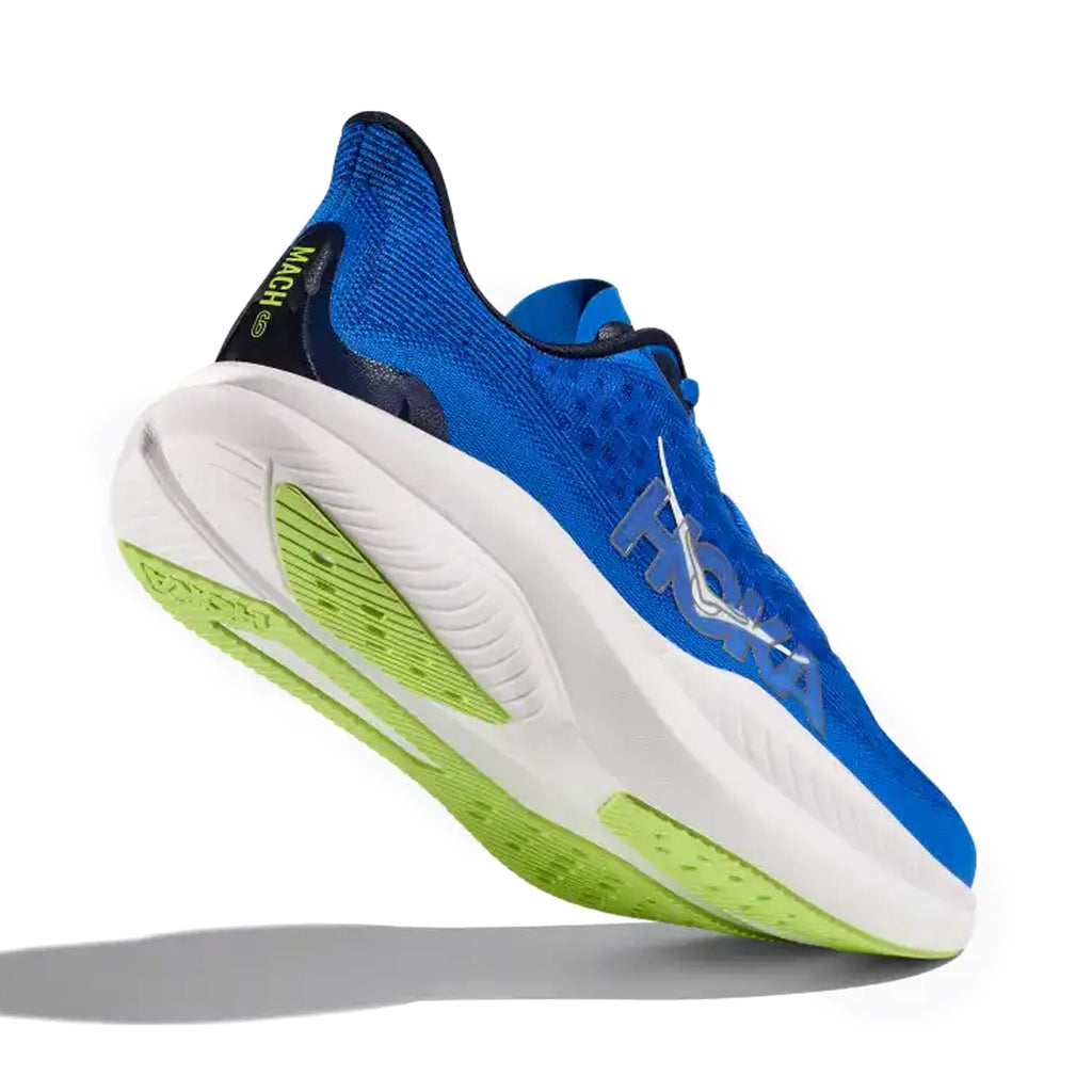 HOKA MENS RUNNING SHOES MACH6 ELECTRIC COBALT/VARSITY NAVY - Sole Therapy