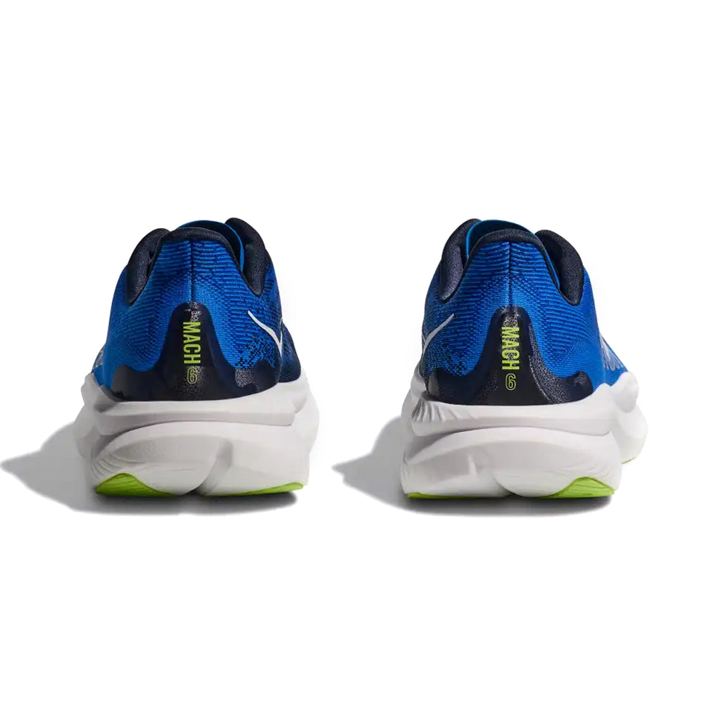 HOKA MENS RUNNING SHOES MACH6 ELECTRIC COBALT/VARSITY NAVY - Sole Therapy