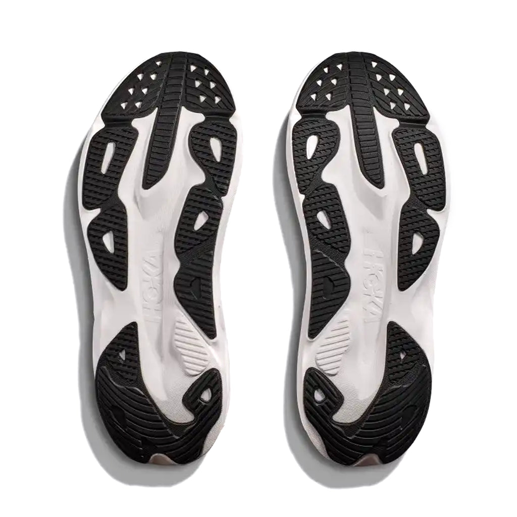 HOKA MENS RUNNING SHOES SKY FLOW BLACK/WHITE - Sole Therapy