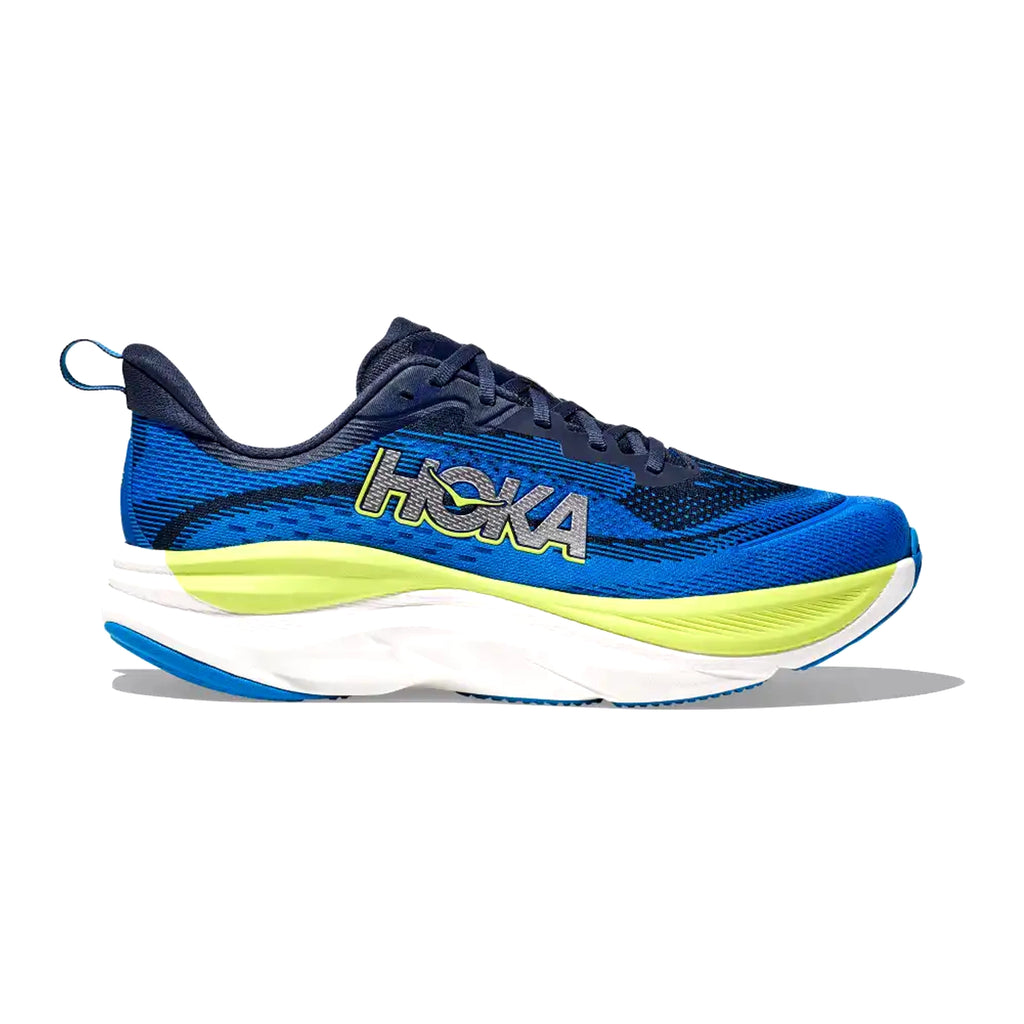 HOKA MENS RUNNING SHOES SKY FLOW VARSITY NAVY/ELECTRIC COBALT - Sole Therapy