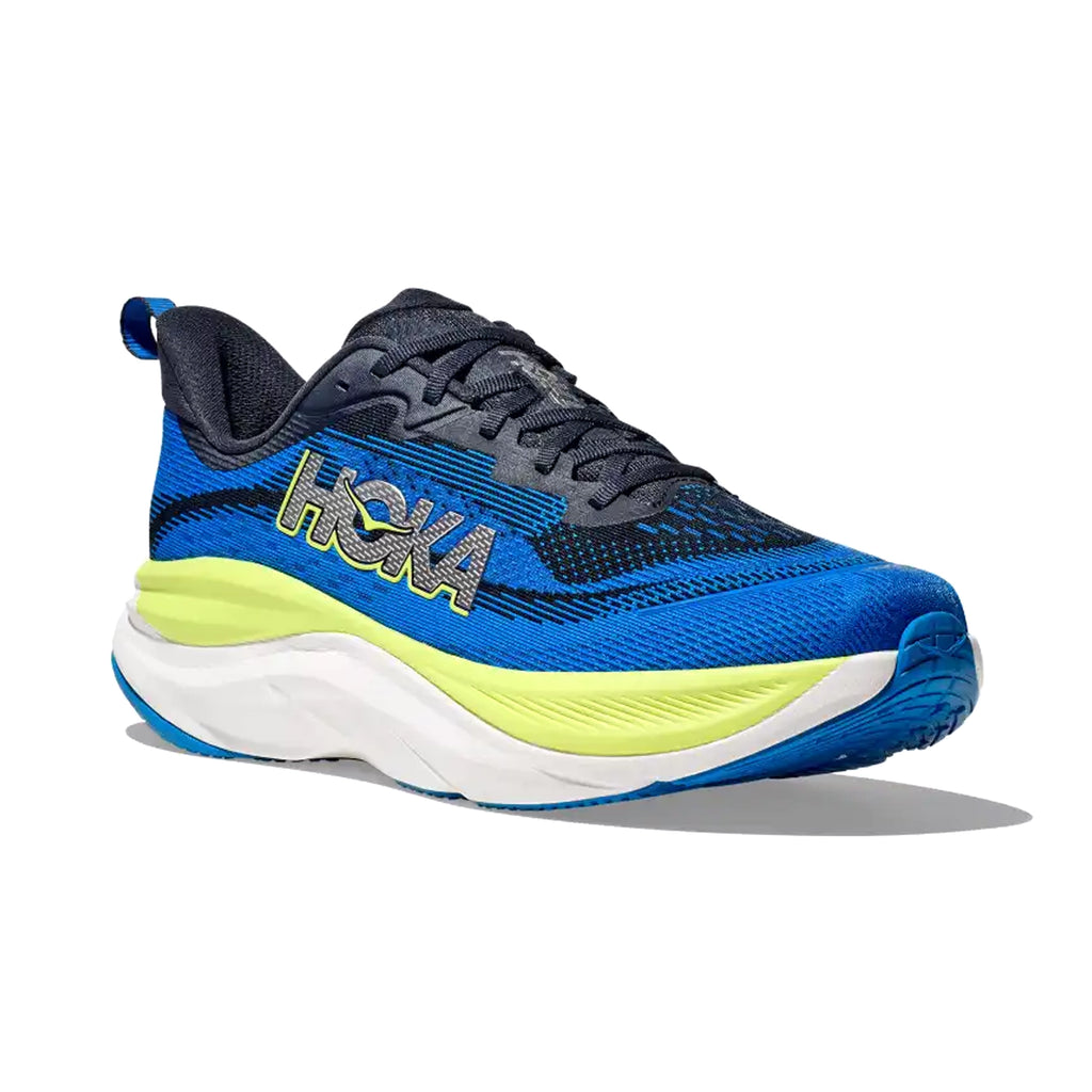 HOKA MENS RUNNING SHOES SKY FLOW VARSITY NAVY/ELECTRIC COBALT - Sole Therapy