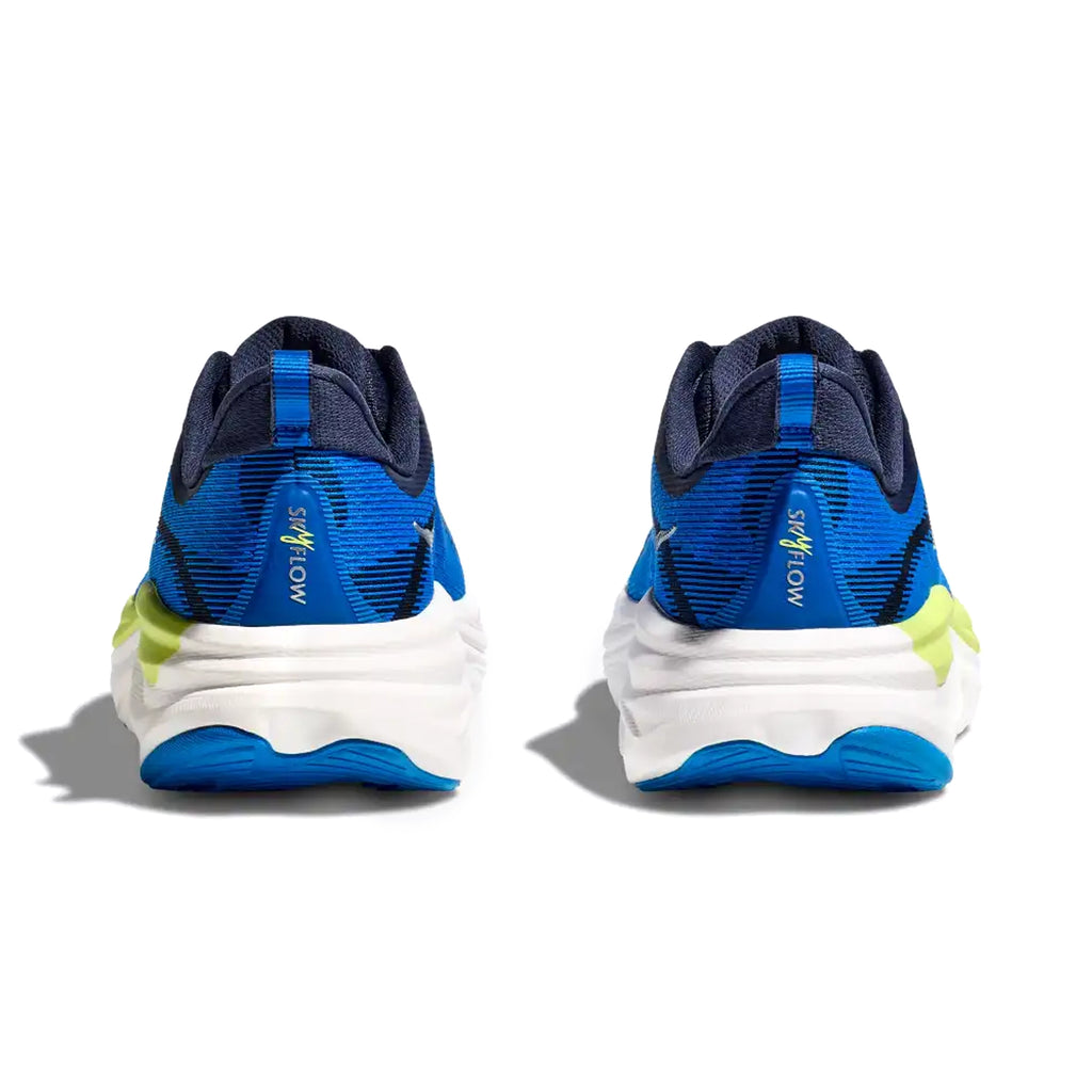 HOKA MENS RUNNING SHOES SKY FLOW VARSITY NAVY/ELECTRIC COBALT - Sole Therapy