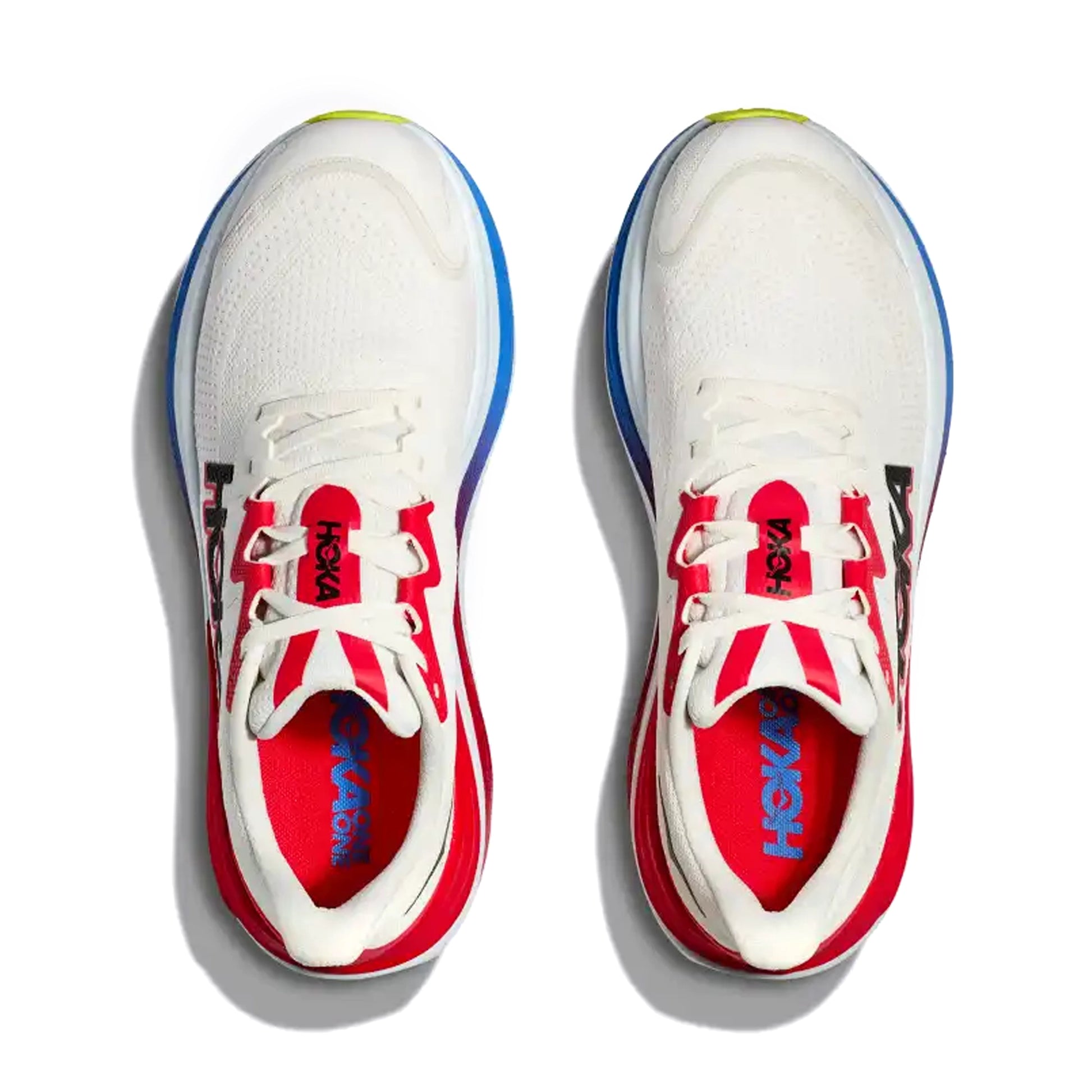 HOKA MENS RUNNING SHOES SKYWARDX BLANC DE BLANC / VIRTUAL BLUE - Sole Therapy