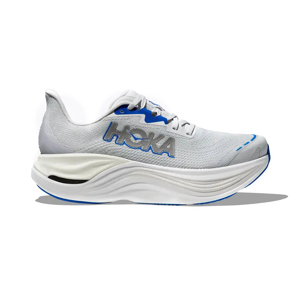 HOKA MENS RUNNING SHOES SKYWARDX COSMIC GREY/SILVER - Sole Therapy
