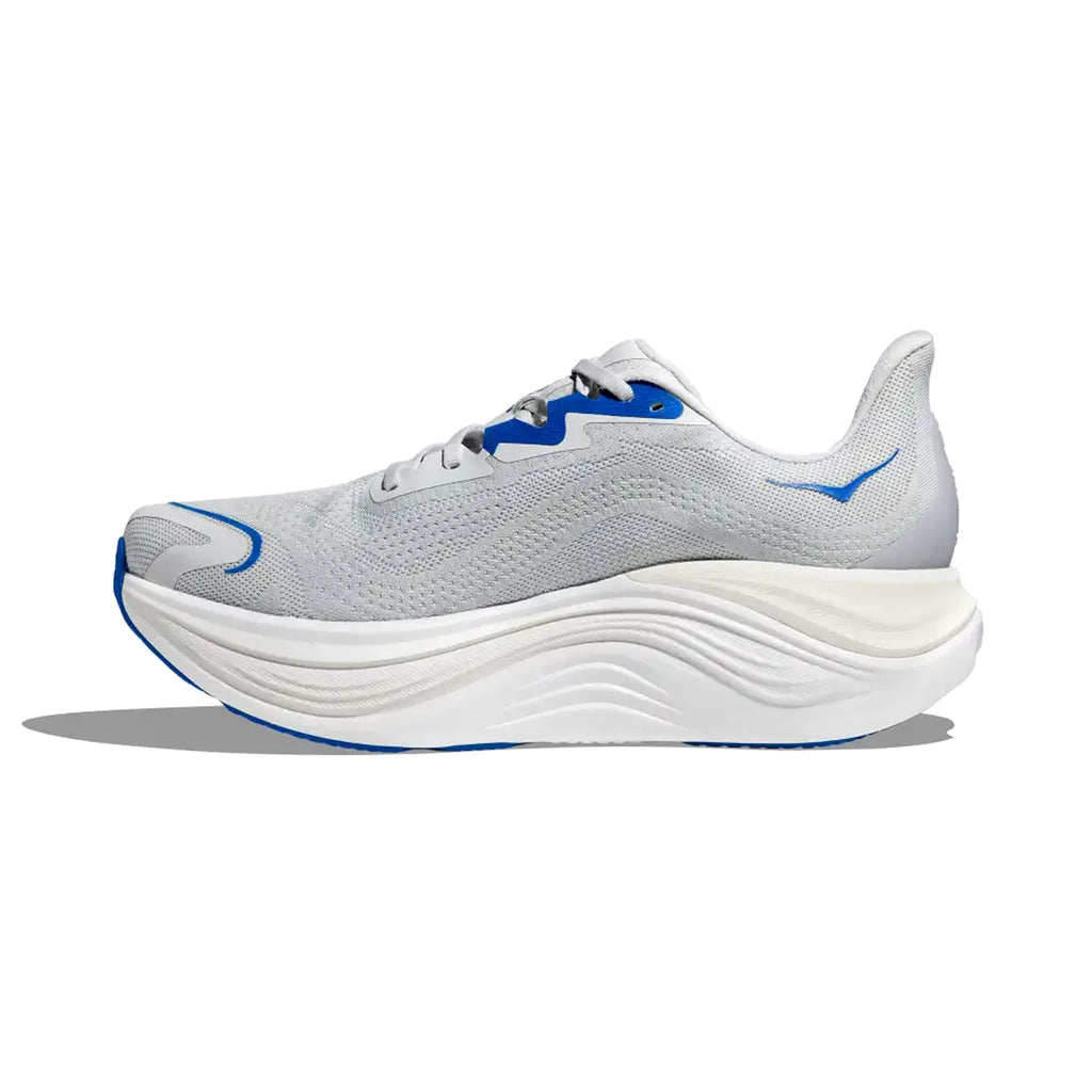 HOKA MENS RUNNING SHOES SKYWARDX COSMIC GREY/SILVER - Sole Therapy