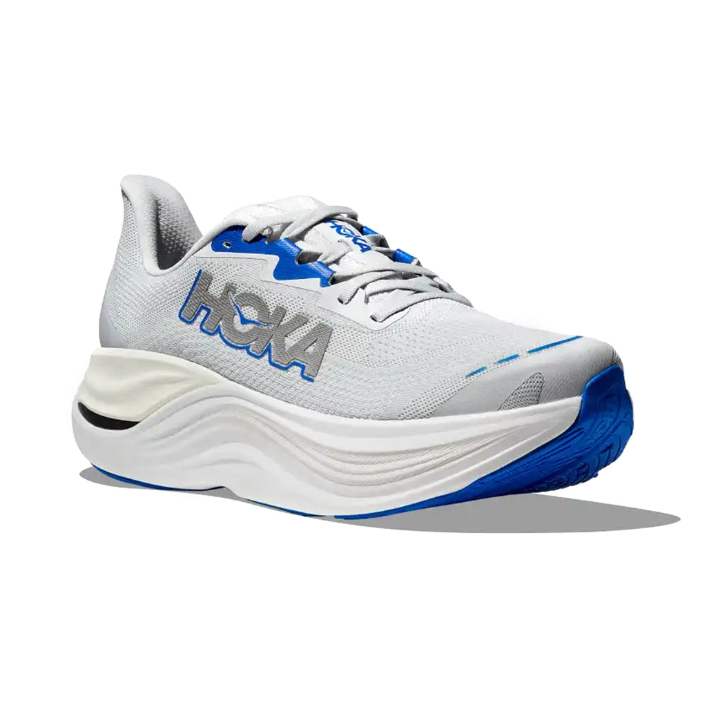 HOKA MENS RUNNING SHOES SKYWARDX COSMIC GREY/SILVER - Sole Therapy