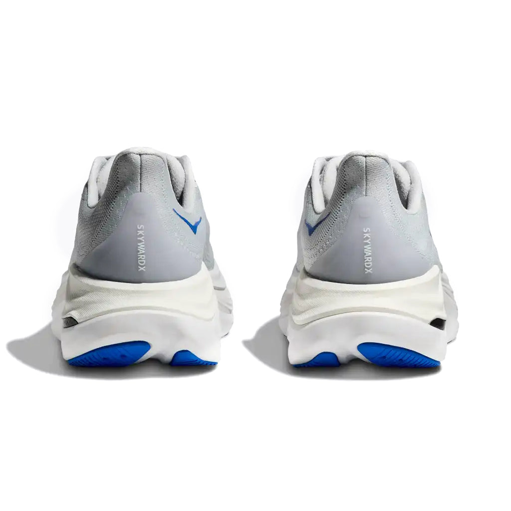HOKA MENS RUNNING SHOES SKYWARDX COSMIC GREY/SILVER - Sole Therapy