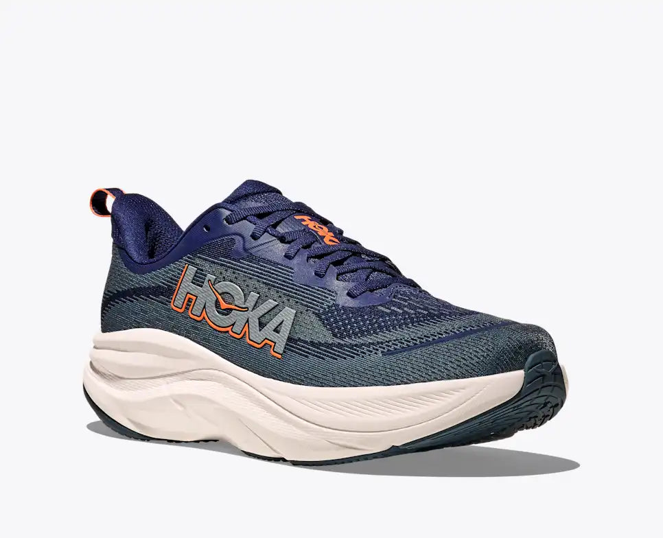 HOKA MENS SPORTS SHOES SKYFLOW MIDNIGHT BLUE / VARSITY NAVY - Sole Therapy