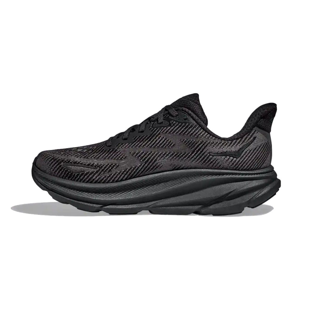 HOKA WOMEN'S RUNNING SHOES CLIFTON 9 BLACK/BLACK - Sole Therapy