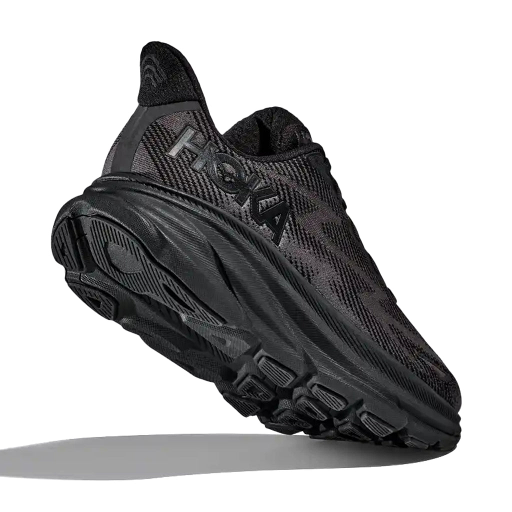 HOKA WOMEN'S RUNNING SHOES CLIFTON 9 BLACK/BLACK - Sole Therapy