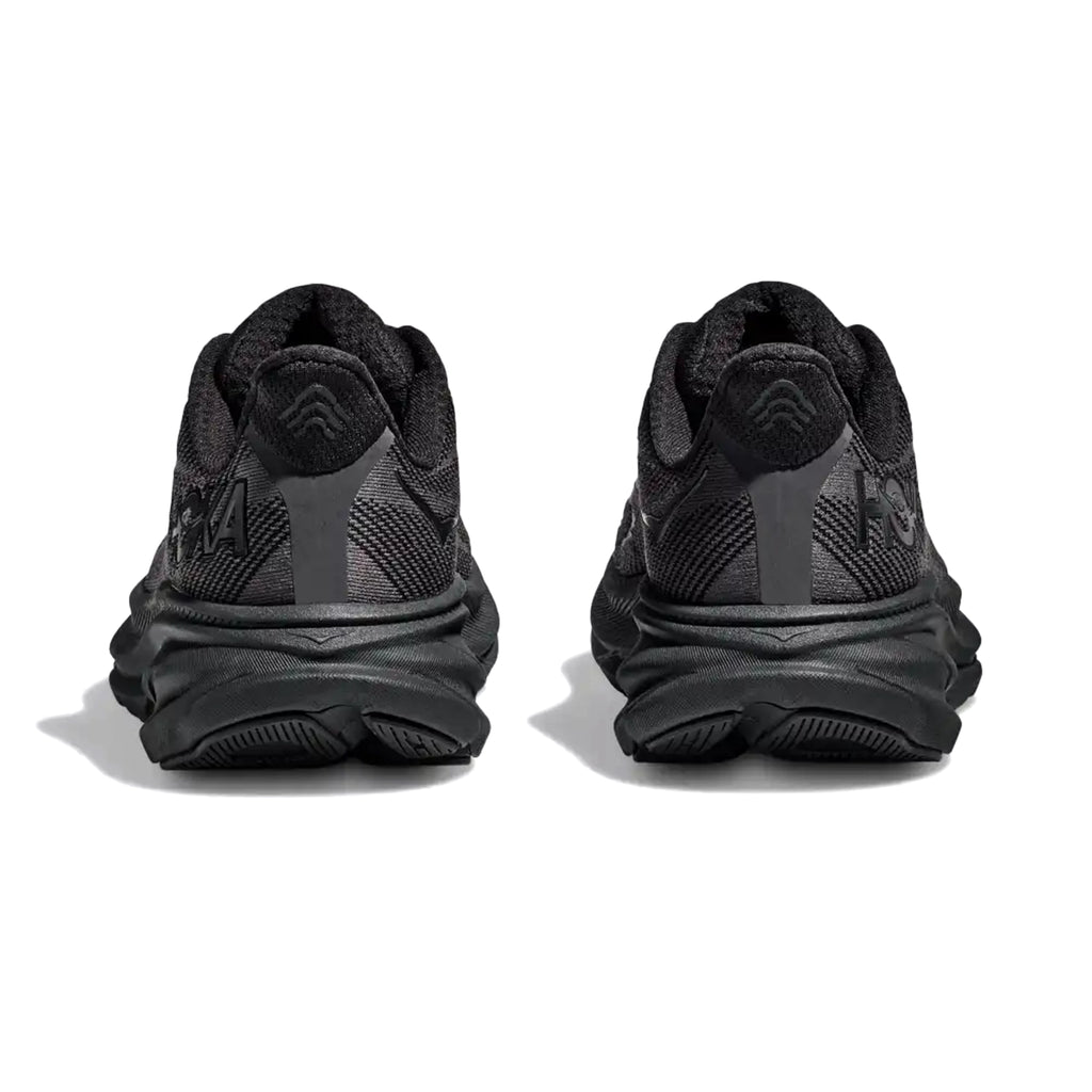 HOKA WOMEN'S RUNNING SHOES CLIFTON 9 BLACK/BLACK - Sole Therapy