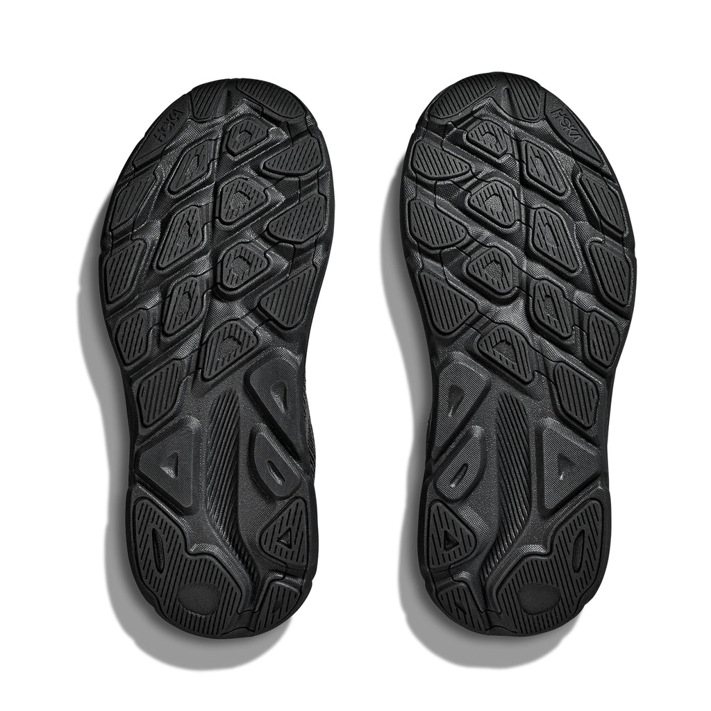 HOKA WOMEN'S RUNNING SHOES CLIFTON 9 BLACK/BLACK - Sole Therapy