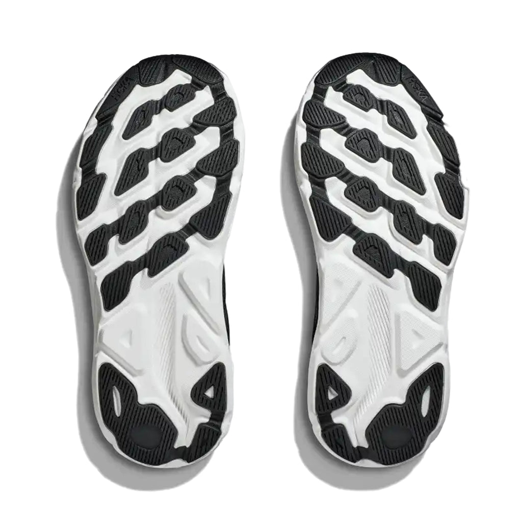 HOKA WOMEN'S RUNNING SHOES CLIFTON 9 BLACK/WHITE - Sole Therapy