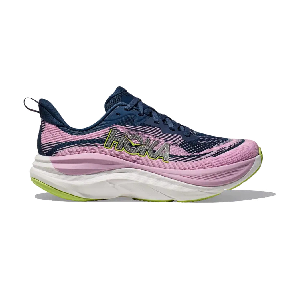 HOKA WOMEN'S RUNNING SHOES SKY FLOW MIDNIGHT / PINK TWILIGHT - Sole Therapy